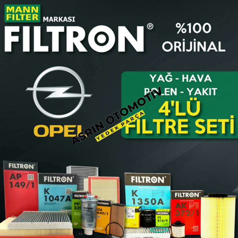 Opel İnsignia A A20DTH Filtre Bakım Seti FİLTRON