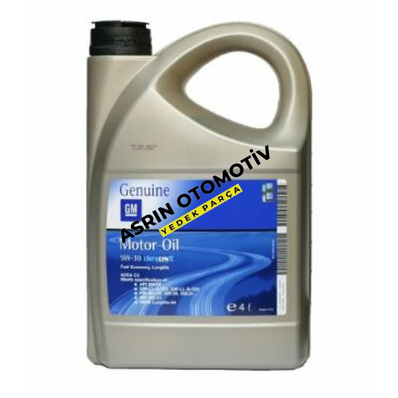 OPEL 5W30 DEXOS 2 Onaylı 4 LT Motor Yağı Partiküllü Alman Dolumu