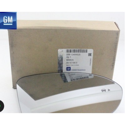 Opel İnsignia B Sağ Dış Dikiz Ayna Camı Elektrikli Katlanır Şerit Takip Ve Kör Nokta Uyarılı GM Orijinal 13484828 / 39026997