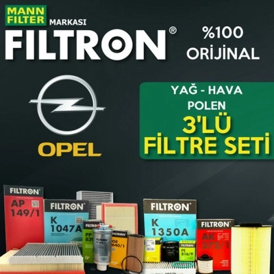 Opel Astra H Z14XEP Benzinli Filtre Bakım Seti Filtron