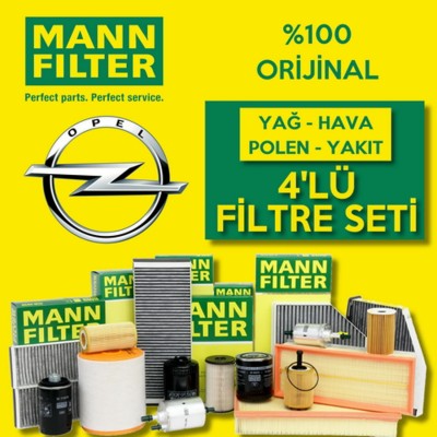 Opel Astra K Filtre Bakım Seti Dizel 1.6 MAN